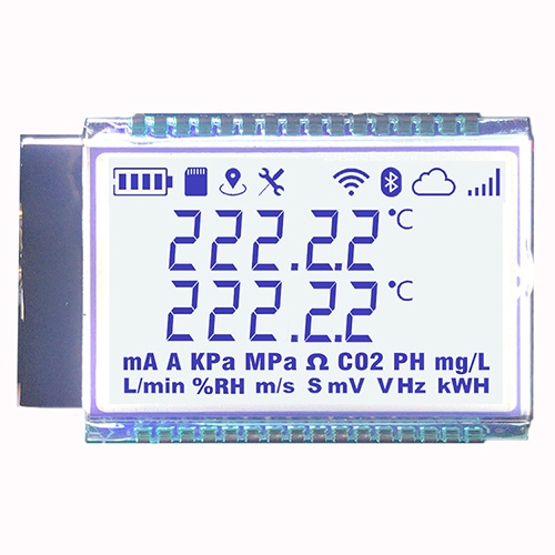 7 Segment LCD Display with LED Backlight