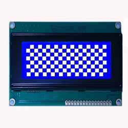 20x4 Blue Background Character LCD Display